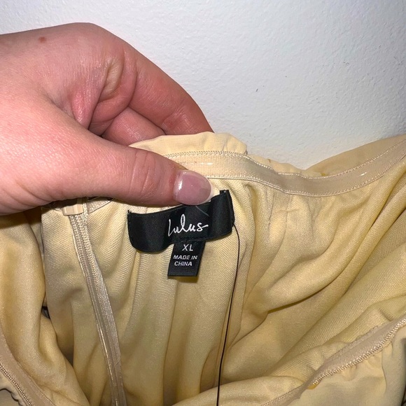 NWT Lulus Polkadot Strapless Dress - Picture 4 of 4